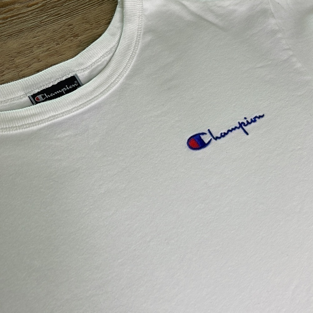 Champion Women's Heritage Cropped Tee, Left Chest - Picture 4 of 5